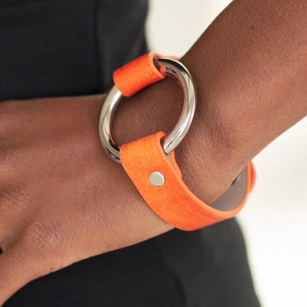 Paparazzi Jewelry Accessories - Rustic Rodeo - Orange Bracelet - Vintage